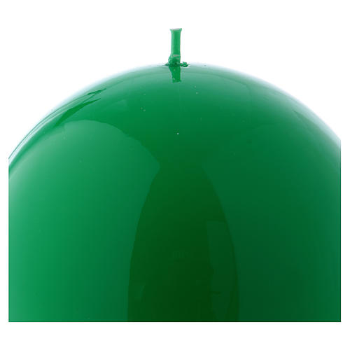 Świeca kula Błyszcząca Ceralacca śr. 12 cm zielona 2