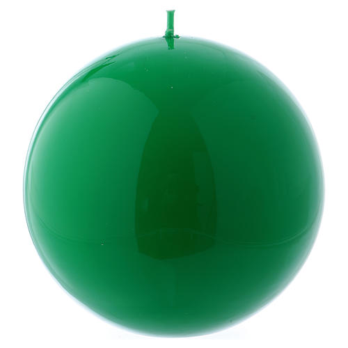 Vela Esfera Brilhante Ceralacca diâm. 12 cm verde 1