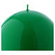 Vela Esfera Brilhante Ceralacca diâm. 12 cm verde s2