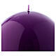 Glossy Sphere Candle Ceralacca, d. 12 cm purple s2