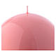 Vela Esfera Brilhante Ceralacca diâm. 12 cm cor-de-rosa s2