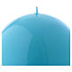 Spherical light blue Ceralacca candle diameter 12 cm s2