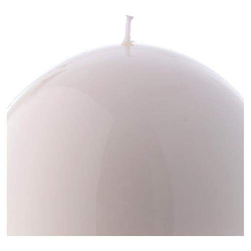 Shiny Ball Candle Ceralacca, d. 15 cm white 2
