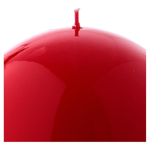 Shiny Ball Candle Ceralacca, d. 15 cm red 2