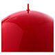 Shiny Ball Candle Ceralacca, d. 15 cm red s2