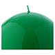 Bougie Sphère Brillante Ceralacca diam. 15 cm vert s2
