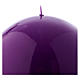 Kerze Siegellack Kugel Form violett 15cm s2