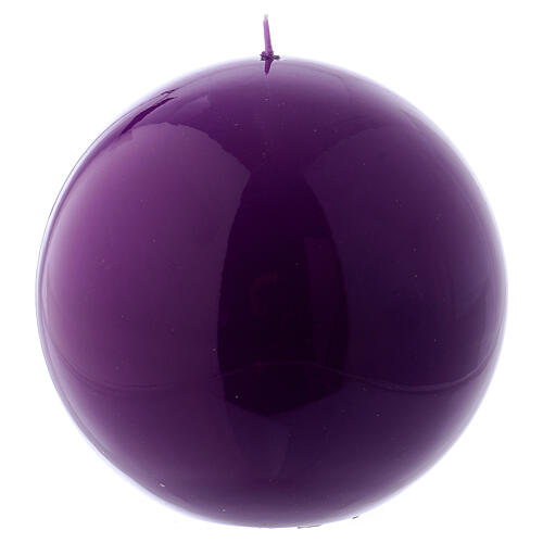 Shiny Ball Candle Ceralacca, d. 15 cm purple 1