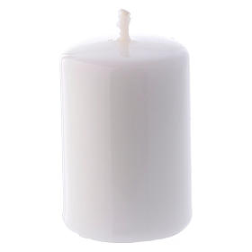 Glossy white Ceralacca candle diameter 4x6 cm