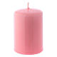 Glossy pink Ceralacca candle diameter 4x6 cm s1