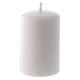 Glossy White Pillar Candle, 5x8 cm s1