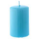 Ceralacca light blue wax candle 5x8 cm s1