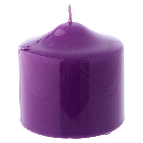 Kerze Siegellack violett 8x8cm 1