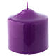 Glossy purple Ceralacca candle diameter 8x8 cm s1