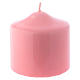 Glossy pink Ceralacca candle diameter 8x8 cm s1