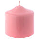 Pillar Candle Shiny Ceralacca, 8x8 cm pink s1