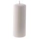 Ceralacca white wax candle 5x13 cm s1
