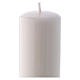 Ceralacca white wax candle 5x13 cm s2