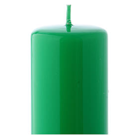 Ceralacca green wax candle 5x13 cm