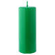 Ceralacca green wax candle 5x13 cm s1