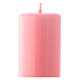 Shiny Pink Pillar Candle Ceralacca, 5x13 cm s2