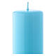Shiny Light blue Pillar Candle Ceralacca, 5x13 cm s2
