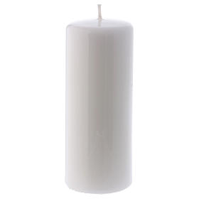 Ceralacca white wax candle 6x15 cm