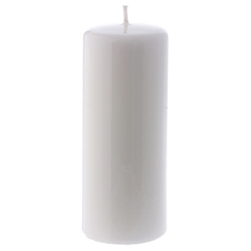 Ceralacca white wax candle 6x15 cm 1