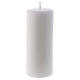 Ceralacca white wax candle 6x15 cm s1