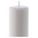 Ceralacca white wax candle 6x15 cm s2