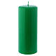 Green Pillar Candle Glossy Ceralacca, 6x15 cm s1