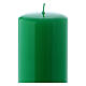 Green Pillar Candle Glossy Ceralacca, 6x15 cm s2