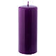 Purple Pillar Candle Glossy Ceralacca, 6x15 cm s1