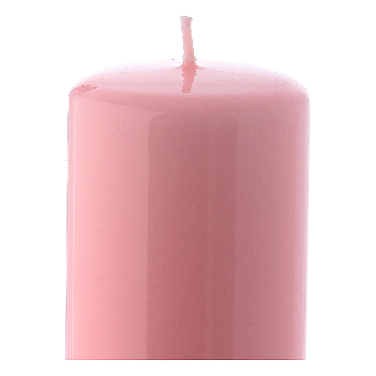 Ceralacca pink wax candle 6x15 cm online sales on HOLYART.co.uk