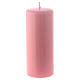 Ceralacca pink wax candle 6x15 cm s1