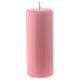 Pink Pillar Candle Glossy Ceralacca, 6x15 cm s1