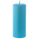Ceralacca light blue wax candle 6x15 cm s1