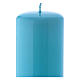 Ceralacca light blue wax candle 6x15 cm s2