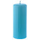 Light blue Pillar Candle Glossy Ceralacca, 6x15 cm s1