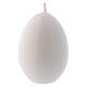 Glossy Egg Candle, d. 45 mm white s1
