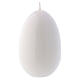 Glossy egg-shaped white Ceralacca candle diameter 60 mm s1