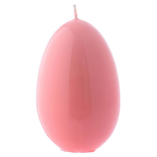 Glossy egg-shaped pink Ceralacca candle diameter 60 mm 1