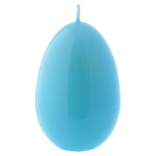 Shiny Egg Candle, d. 60 mm light blue 1