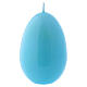 Shiny Egg Candle, d. 60 mm light blue s1