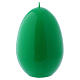 Glossy egg-shaped green Ceralacca candle diameter 100 mm s1