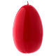 Glossy egg-shaped red Ceralacca candle diameter 140 mm s1