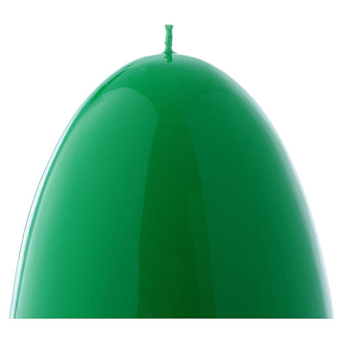 Glossy egg-shaped green Ceralacca candle diameter 140 mm 2