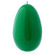 Glossy egg-shaped green Ceralacca candle diameter 140 mm s1