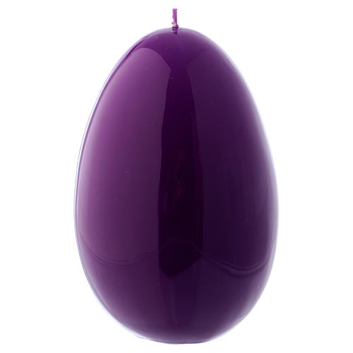 Glossy egg-shaped purple Ceralacca candle diameter 140 mm 1