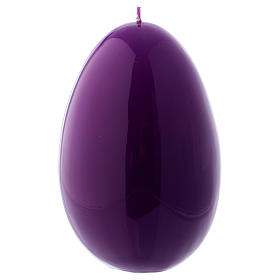 Vela violeta Lúcida Huevo Lacre d. 140 mm
